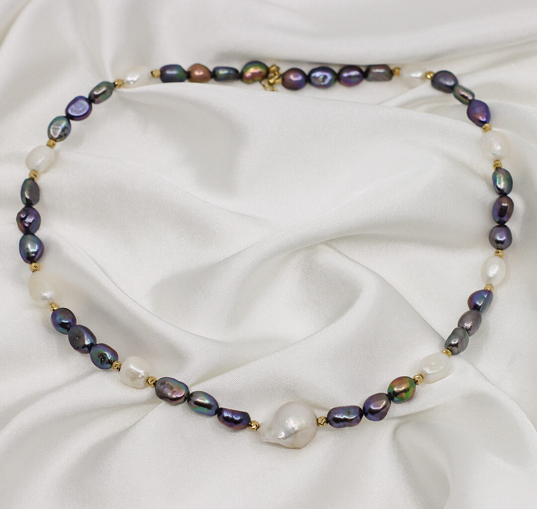Colier „Midnight Pearl”