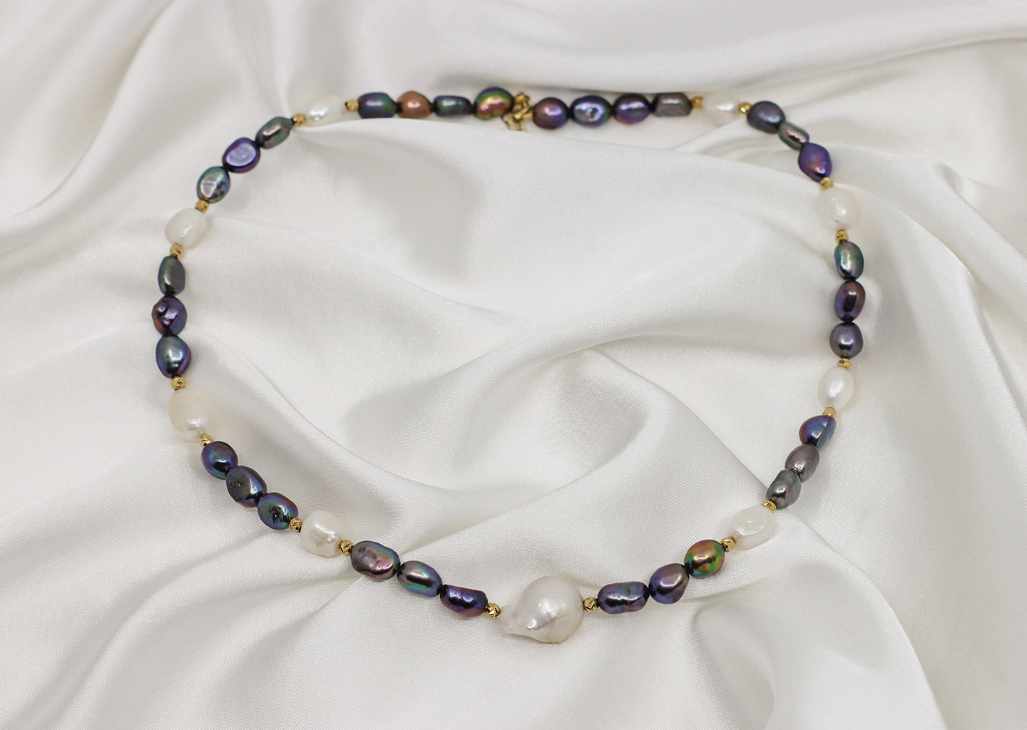 Colier „Midnight Pearl”